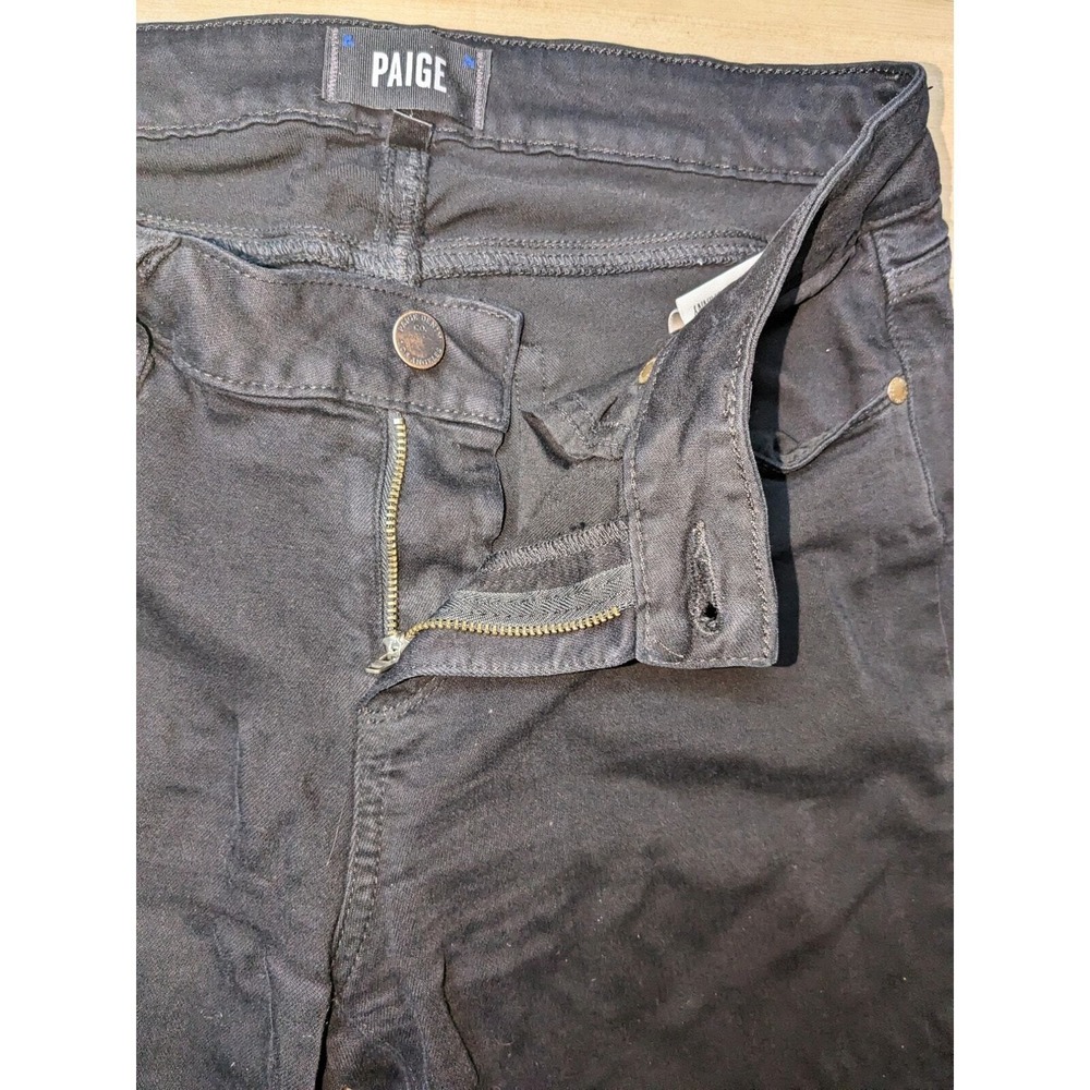 Paige Verdugo Ultra Skinny Black Shadow Jeans Women's 29 Pants Stretchy USA Babe - Picture 10 of 14